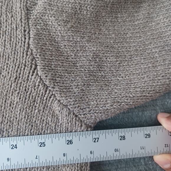 Old Navy‎ Sweater Women 3X Tan Tunic Casual Wide Neck Minimalist Clean Girl - Picture 5 of 10